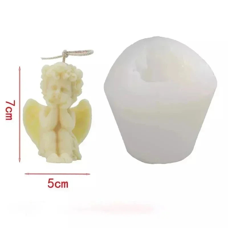 Cute Candles Cupid Angel Scented Candles Ins Small Art Decorative Aromatic Candles Home Fragrant Decoration Posing Props