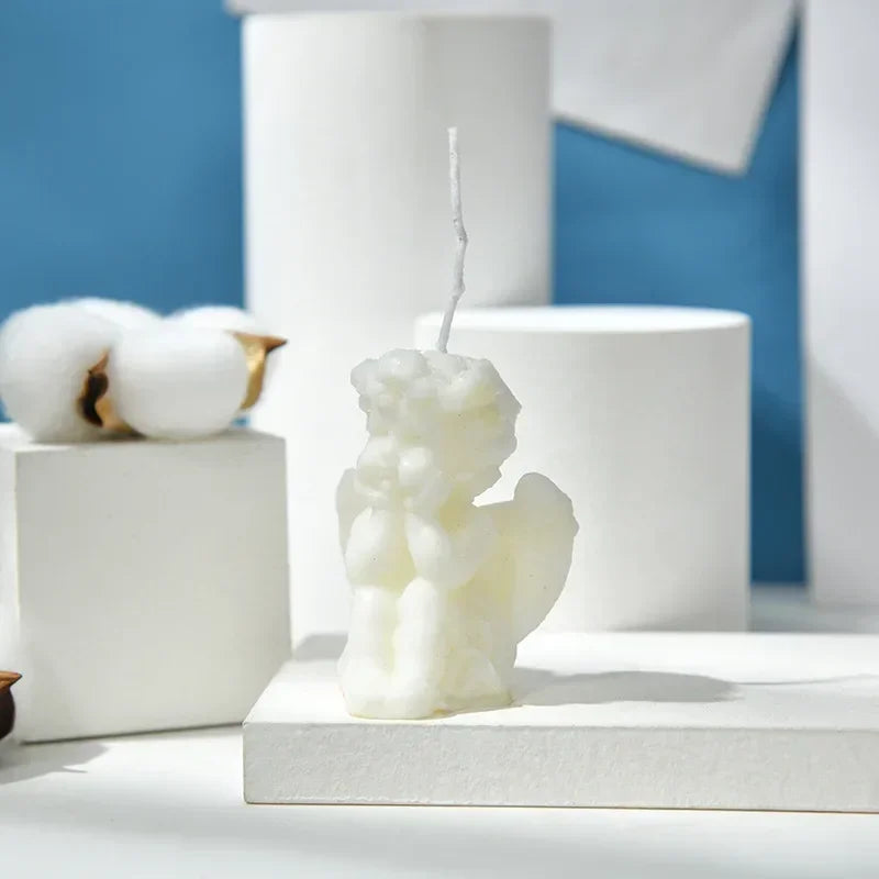Cute Candles Cupid Angel Scented Candles Ins Small Art Decorative Aromatic Candles Home Fragrant Decoration Posing Props