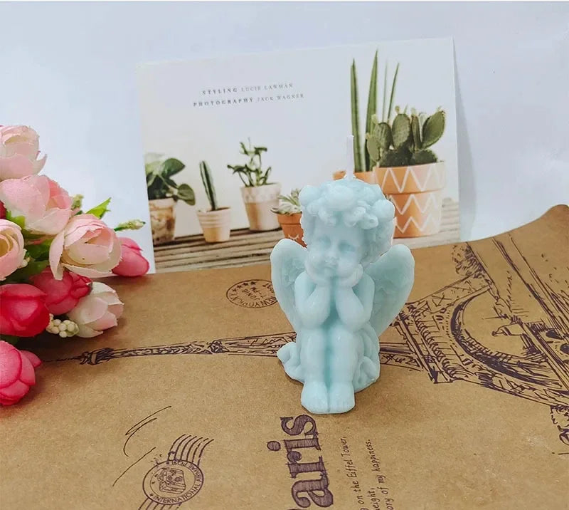 Cute Candles Cupid Angel Scented Candles Ins Small Art Decorative Aromatic Candles Home Fragrant Decoration Posing Props