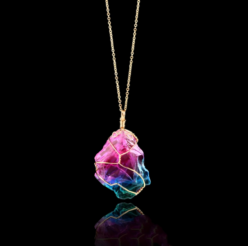 Pendentif Cristal Arc-en-Ciel "Seven Soul Stone" — Énergie & Harmonie