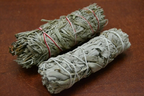 Lot de 2 bâtons d'encens à la sauge blanche et désert, 4 1/2 pouces