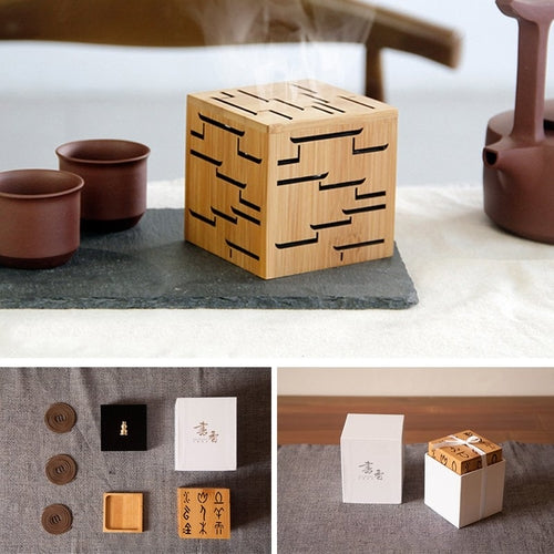 Brûle-Encens en Bambou Sculpté — Rituel & Décoration