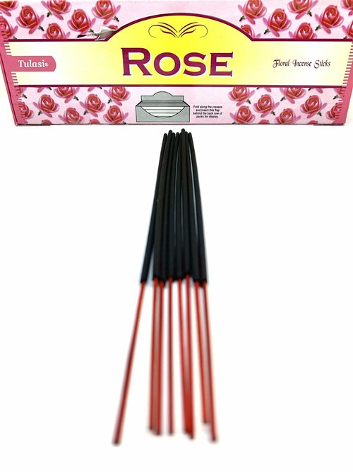 Bâtonnets d'Encens à la Rose — Lot de 8 | Tulasi